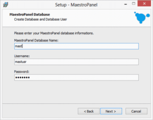MaestroPanel SQL Server - Database