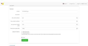 MailCow Add Domain