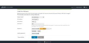 Plesk Onyx Hosting