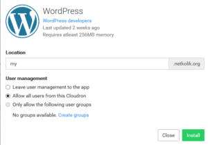 Cloudron WordPress