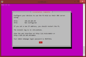 Pi-Hole Admin Information