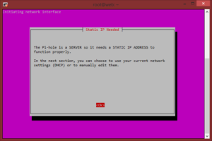 Pi-Hole Static IP