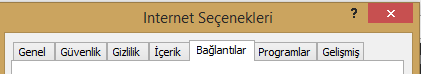 Internet Explorer Bağlantılar