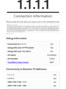 DNS over HTTPS Cloudflare DNS